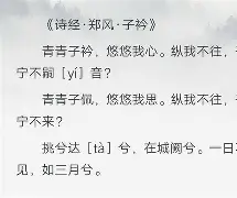 开云-子衿完整版原文